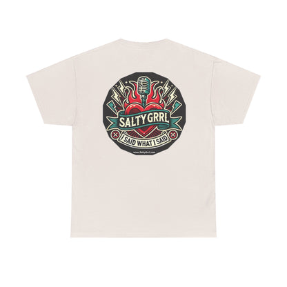 Salty Grrl Says Statement Tee - Woke