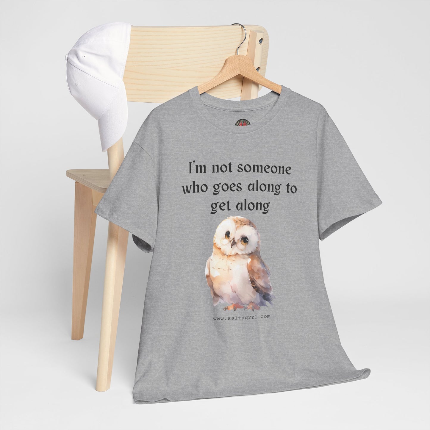 Salty Grrl Statement Tee - 'Get Along Owl'