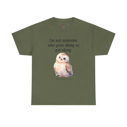 Salty Grrl Statement Tee - 'Get Along Owl'