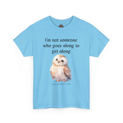 Salty Grrl Statement Tee - 'Get Along Owl'