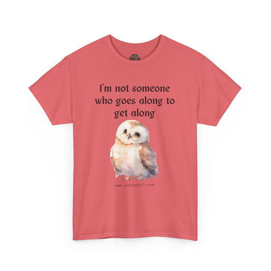 Salty Grrl Statement Tee - 'Get Along Owl'