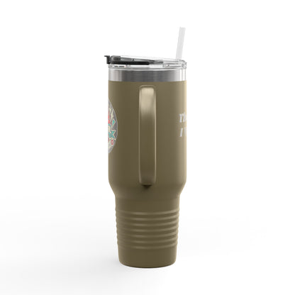 Salty Grrl Insulated Travel Mug - 40oz Motivational Tumbler with Straw