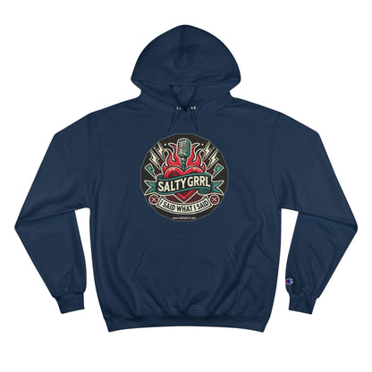 Salty Grrl Champion Hoodie - Artistic Graphic Pullover