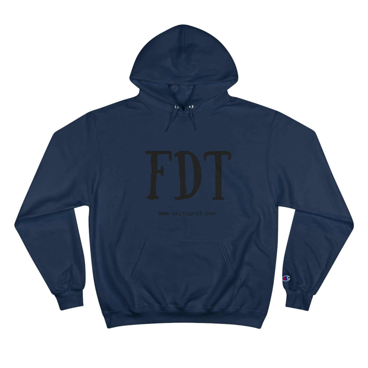 FDT Champion Hoodie - Cozy Graphic Pullover for Casual Wear
