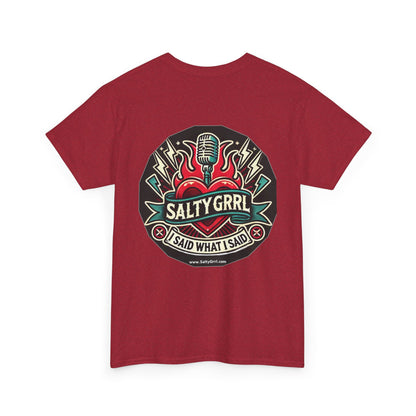 Salty Grrl Unisex Heavy Cotton Tee - Fascists gonna Fash Statement Shirt