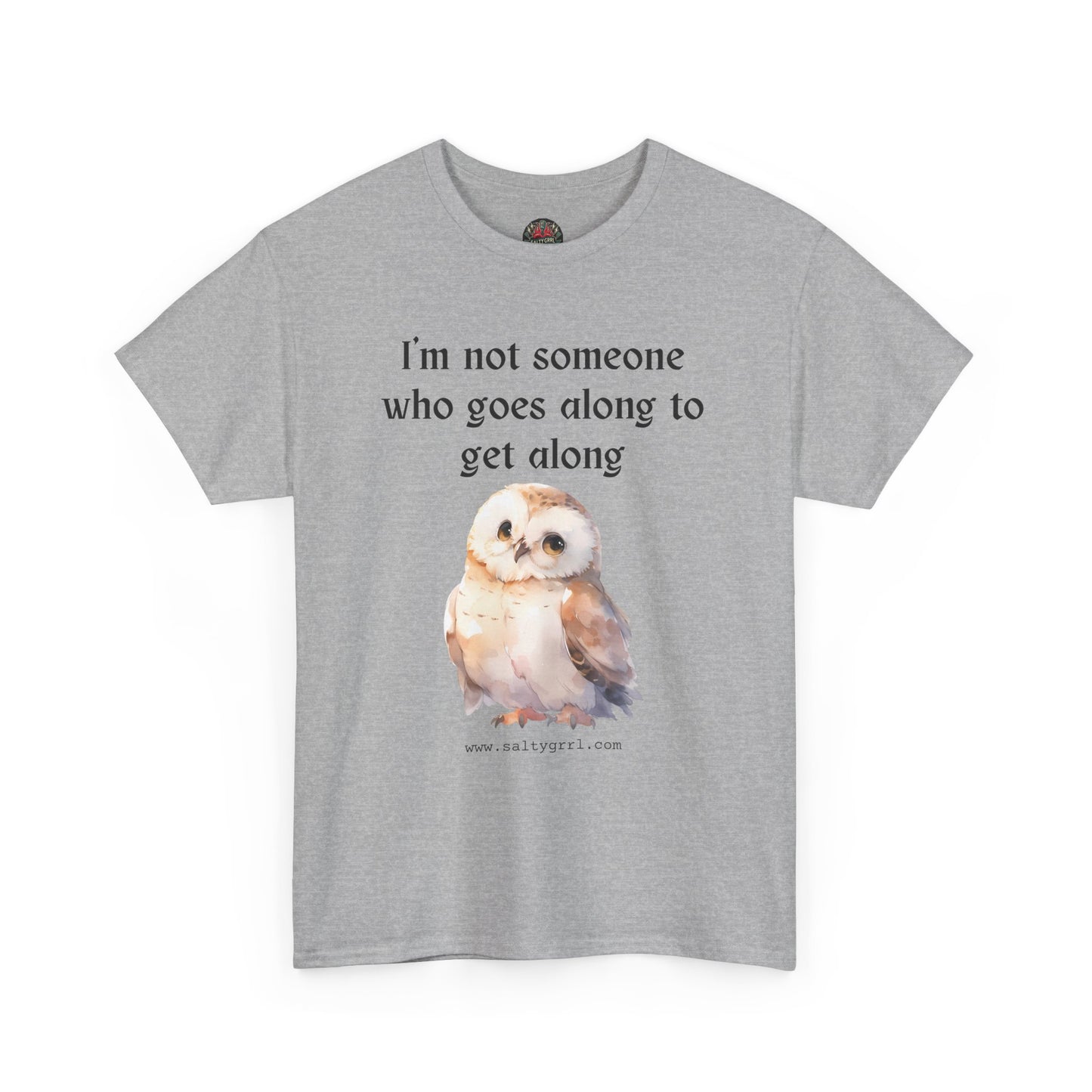 Salty Grrl Statement Tee - 'Get Along Owl'