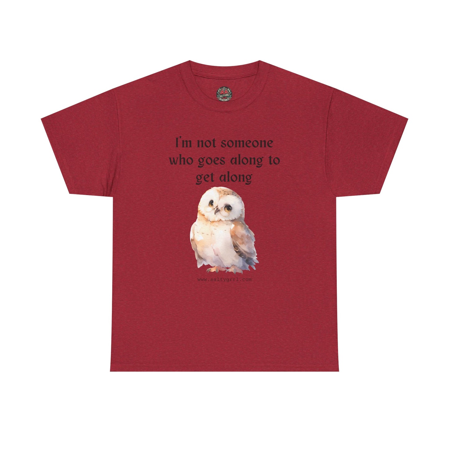 Salty Grrl Statement Tee - 'Get Along Owl'