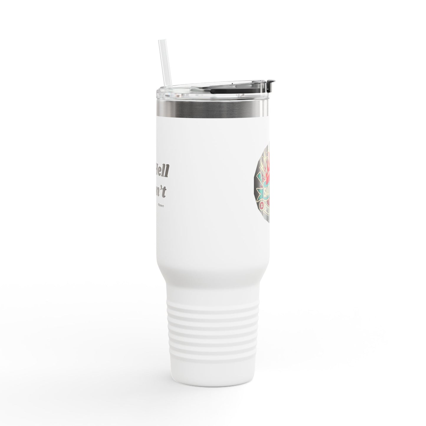 Salty Grrl Insulated Travel Mug - 40oz Motivational Tumbler with Straw