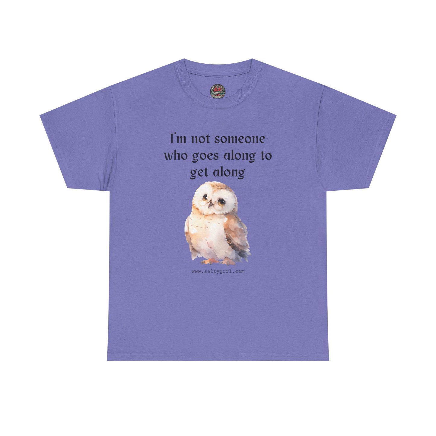 Salty Grrl Statement Tee - 'Get Along Owl'