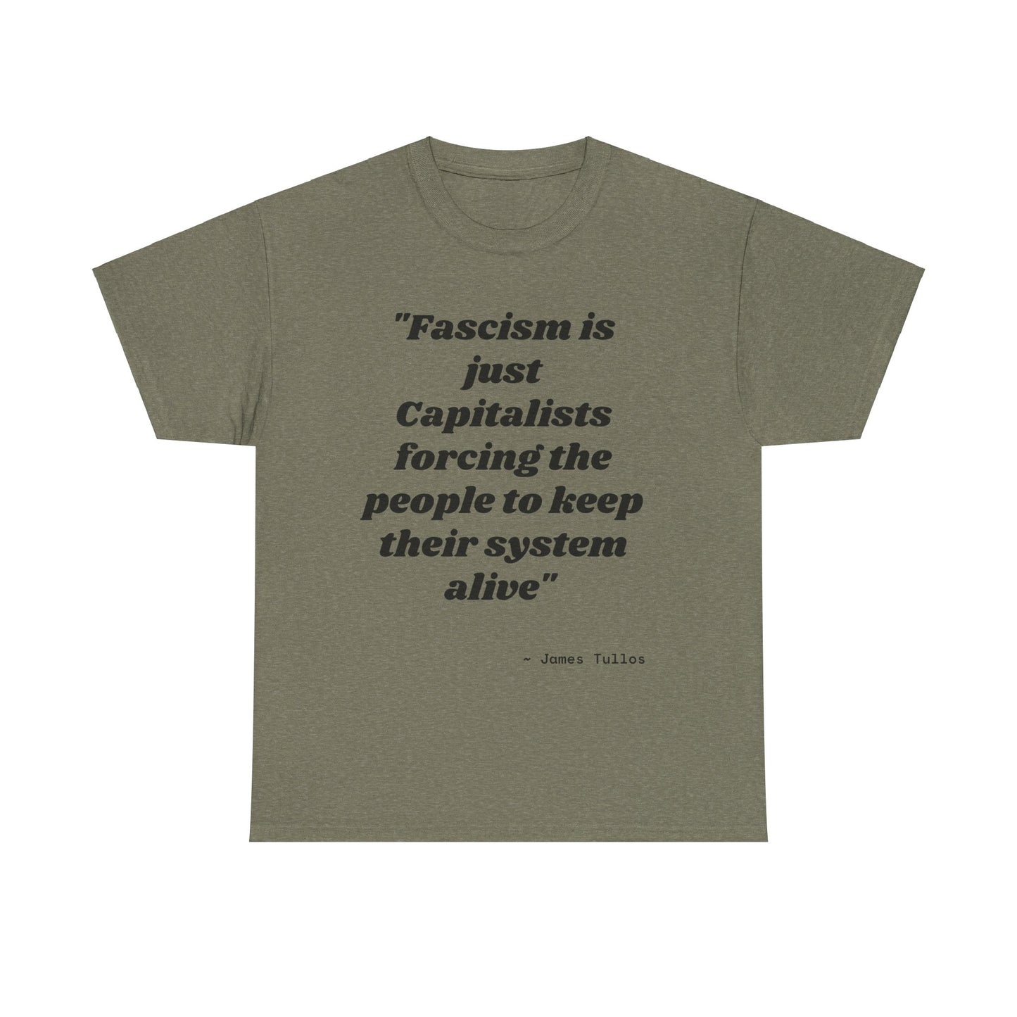 Motivational Unisex Heavy Cotton Tee - 'Fascism'
