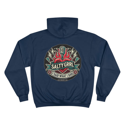 Badass Believer of Human Rights Champion Hoodie - Cozy Graphic Pullover for Casual Wear