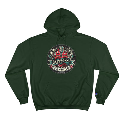 Salty Grrl Champion Hoodie - Artistic Graphic Pullover
