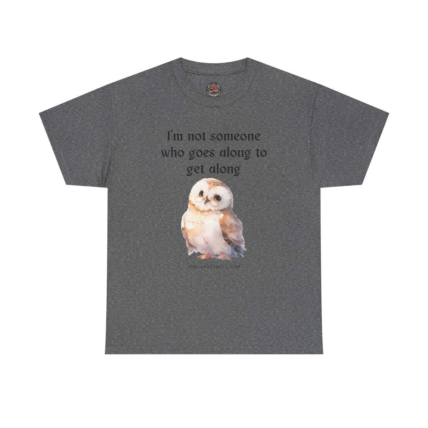 Salty Grrl Statement Tee - 'Get Along Owl'
