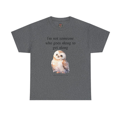 Salty Grrl Statement Tee - 'Get Along Owl'