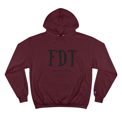FDT Champion Hoodie - Cozy Graphic Pullover for Casual Wear