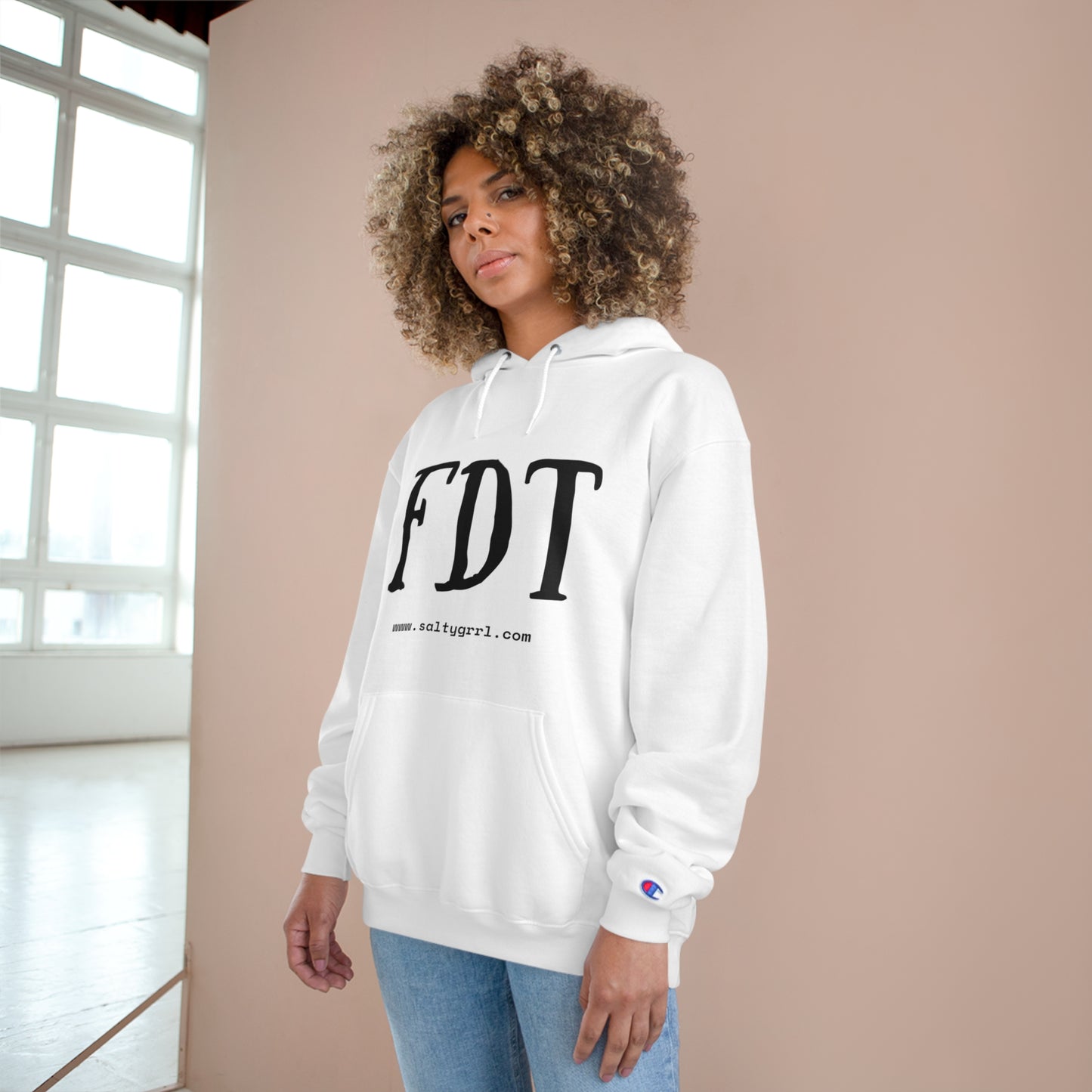 FDT Champion Hoodie - Cozy Graphic Pullover for Casual Wear