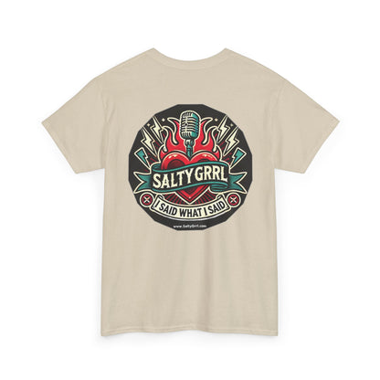 Salty Grrl Says Statement Tee - Woke
