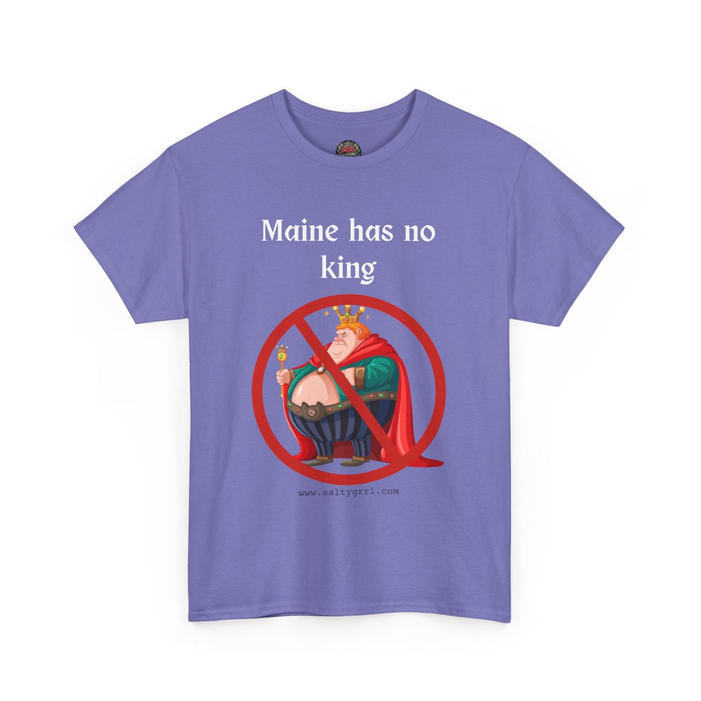 Salty Grrl Statement Tee - 'Maine No King'