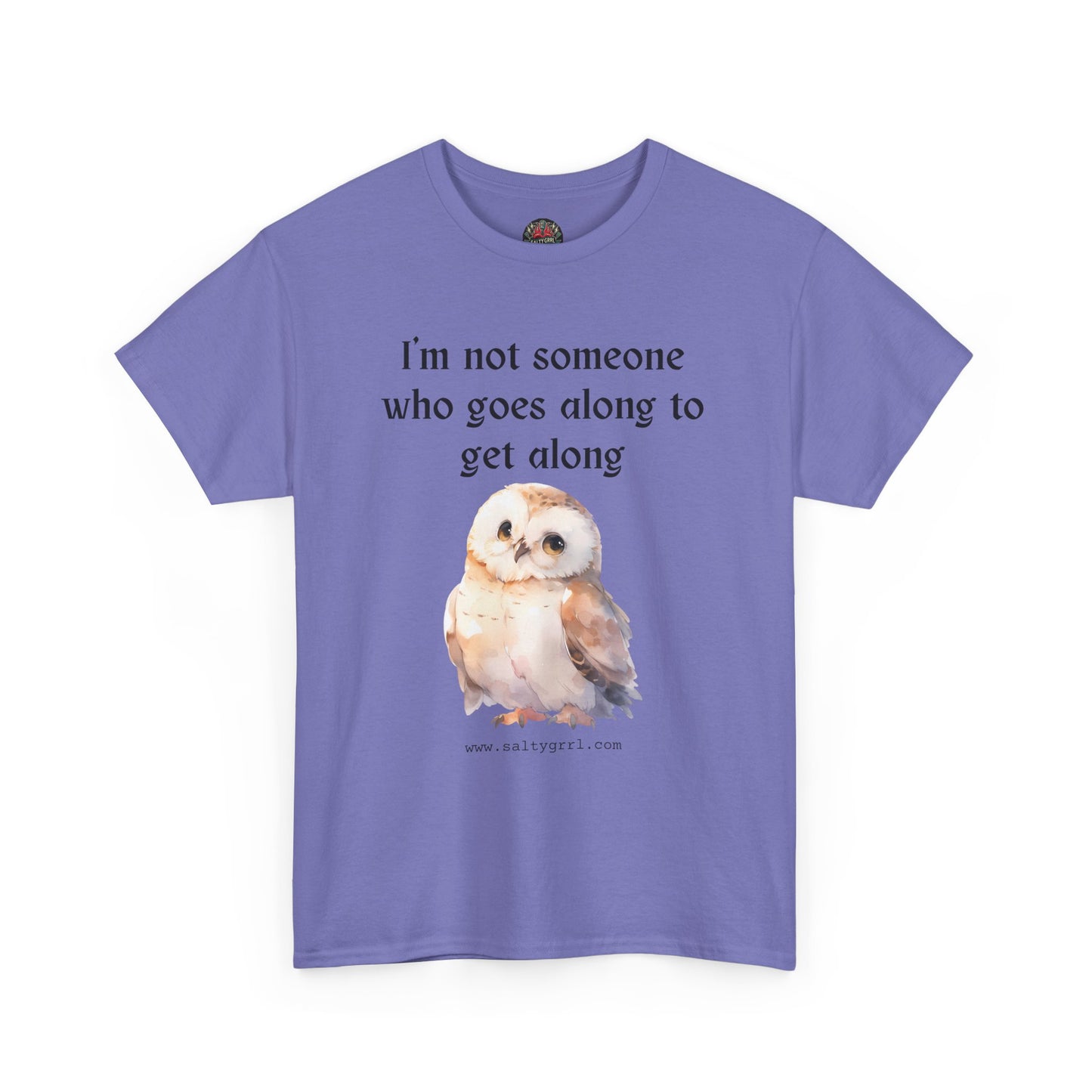Salty Grrl Statement Tee - 'Get Along Owl'