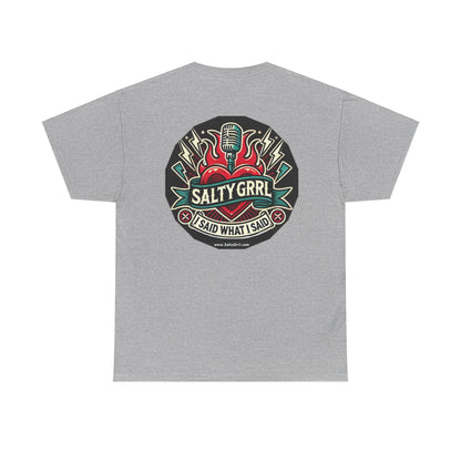 Salty Grrl Says Statement Tee - Woke